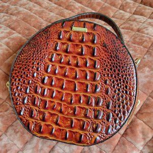 NWOT Brahmin Croc-embossed Leather Handbag